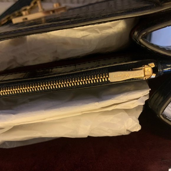 Like New Mulberry Pembroke croc print shoulder bag - Picture 4 of 11